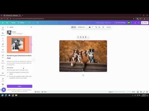 How to Create dotted halftone pattern effect in Canva