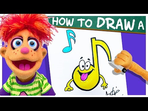 Teach Kids To Draw A Musical Note - Artie's Show