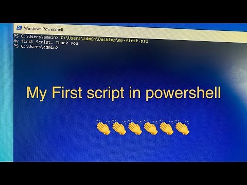 How to write, save and execute a simple powershell script