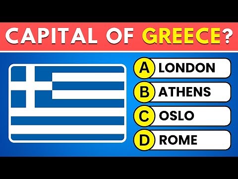 Guess the Capital City Quiz Challenge! 🤔 50 World Capitals Trivia 🌎