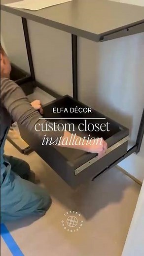 Elfa Décor+ Custom Closet Instillation
