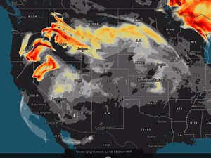 1.2K views · 18 reactions | Our wildfire smoke maps highlight the approximate locations of current fires and forecast downstream smoke impacts for the next 18 hours. View → OpenSummit.com/map | OpenSnow | Facebook