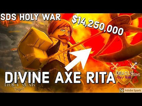 Where To Find Escanors Sacred Treasure Divine Axe Rita | Roblox Holy War lll
