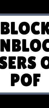 How to Block Users on POF? POF Block Users | Unblock User On POF
