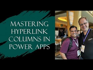 Working with hyperlink columns in Power Apps