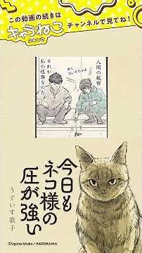 はじめまして、クロネコ様（CV:高橋英則）。ボイスコミック『今日もネコ様の圧が強い』 #猫 #高橋英則 #漫画 #cat #猫のいる暮らし