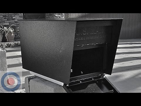 Heavy duty security mailbox installation