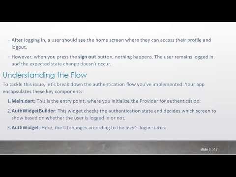 Solving the Provider Issue in Flutter for Authentication Flow