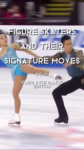 Top Pairs and Ice Dance Figure Skating Signature Moves