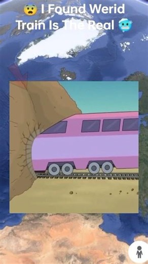 😱🌫️ I Found Werid Train Is The Real 🤯 on google map 🗺️ #shots #datalegend4u