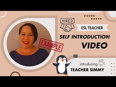 How to make a SELF INTRODUCTION video | Online ENGLISH TEACHER Success! #successful