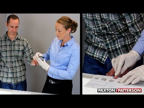Fingerprinting Technique Using a 10 Print Card
