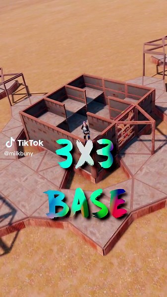 3x3 Rust Base Building Tutorial with Detailed Designs