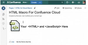 HTML Macro for Confluence Cloud | Atlassian Marketplace