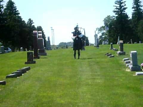 Irish Bagpipes at Funeral song #1