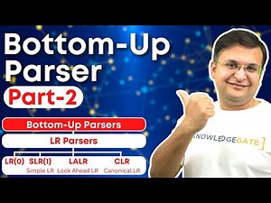 Bottom Up Parsers Part-2 | Parsing | LR(k) Parser | Compiler Design