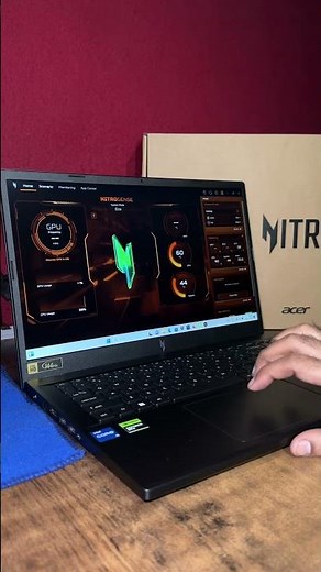 How do I use the NitroSense software? RTX 4050 #shortvideo #youtube #gaming #laptop #apple #iphone16
