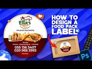 How to Design a Professional Food Pack Label in Photoshop | Step-by-Step Tutorial