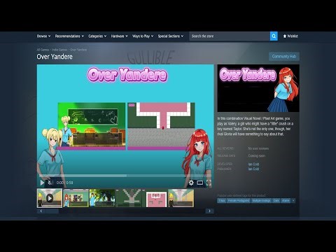 Over Yandere Official Steam Release!