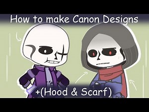 How to make Canon Designs Of Sans +Hood & Scarf | Tutorial