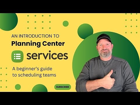 Introduction to Planning Center Services for Beginners | Scheduling Teams Tutorial