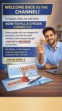 How to Fill a Cheque Correctly | Complete Step-by-Step Guide #financeeducation #digitalbanking