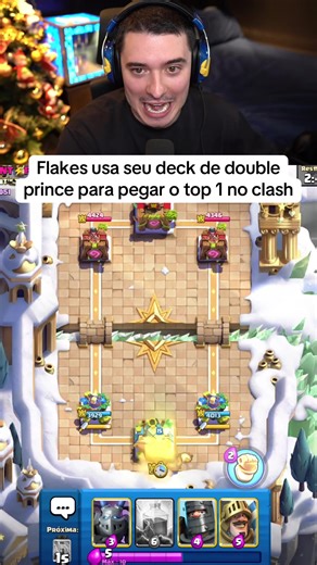 Flakes usa seu deck double prince para chegar ao top 1 do clash #flakes #flakespower #clashroyale