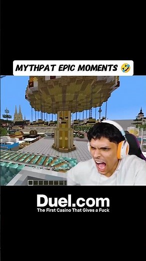 ‪@Mythpat‬ EPIC Moments 🤣 In ‪@MrBeast‬ Video Of Minecraft #shorts #minecraft #mrbeast #mythpat