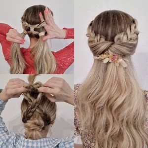 18M views · 15K reactions | Boho Wedding Hairstyle Ideas ! ‍♀️ | Simple | Facebook