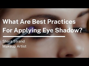 How to Apply Eyeshadow