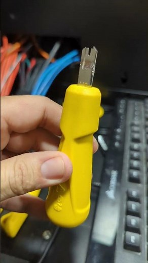 How to wire a ethernet cable to patch panel