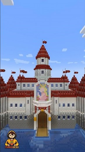 Peach's Castle 🏰👸- Super Mario Minecraft #minecraft #supermario #peachscastle #minecraftideas