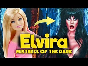 PLASTIC SURGERY FOR ELVIRA / I MADE ELVIRA MISTRESS OF THE DARK DOLL / Barbie Repaint Poppen Atelier