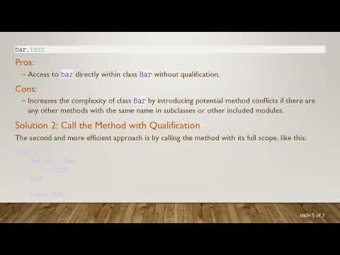 Efficiently Call Ruby Methods in Modules: A Guide to Using Foo.baz from Foo::MyClass