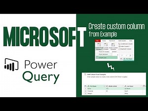 Power Query - Custom column from Example - AI based M Code generation