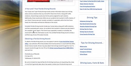Florida Driving Record Fast & Easy | Online FL Driving Record Check