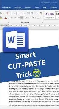 Smart Cut-Paste in MS Word Using Spike Feature | Word Tips 🔥