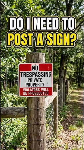 Protect Your Land Privacy: How to Properly Post NO TRESPASSING Signs 🚫🔒