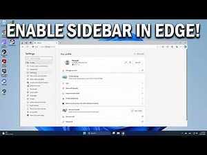 How To Enable Sidebar In Microsoft Edge - Easy Fix