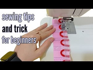 How to sew button loops with fabric/easy way for beginners