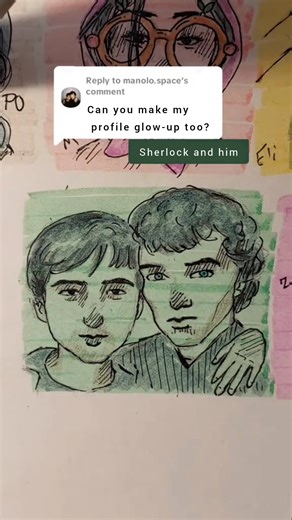 He said: draw me… so I drew him AND Sherlock