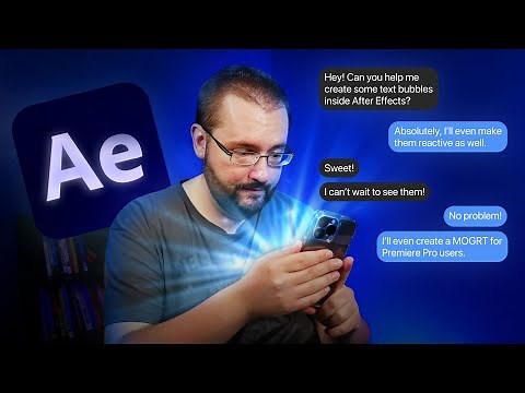 Create Text Message Bubbles Inside After Effects