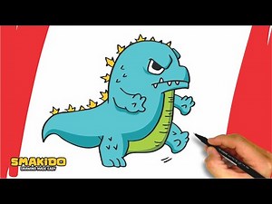 How to Draw Godzilla For Kids and Beginners | Easy Godzilla Drawing Tutorial