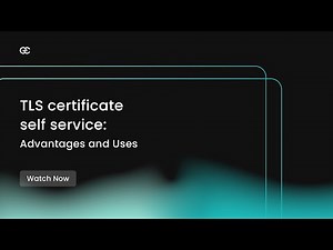 TLS Certificate Self Service Explained - Advantages and Uses