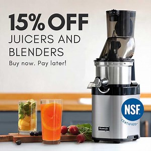 Juice, almond milk, sorbet, smoothies—all from one machine. Kuvings Whole Slow Juicers crush and squeeze ingredients instead of shredding them, creating superior cold-pressed juice and healthy treats. Use code SPRING at checkout to save 15% on all juicers and blenders. Hurry, offer ends 3/21! Exclusions may apply. | Kuvings USA