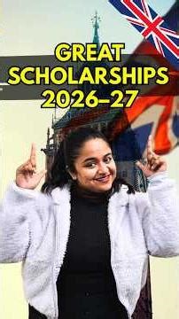 £10K GREAT Scholarship 2026-27 LAUNCHED for Indian Students Planning Master’s in UK #mastersinuk