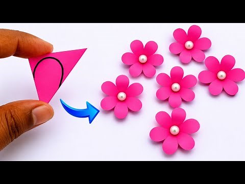 🌸 Easy Paper Flower Making | Step-by-Step Paper Flower Craft Tutorial 🌸