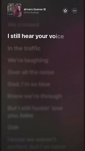 Karaoke - Olivia Rodrigo - drivers license - Lyrics | Part 3️⃣