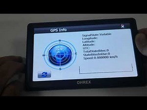 How to Searchch Satellites in OHREX Sat Nav GPS Navigation