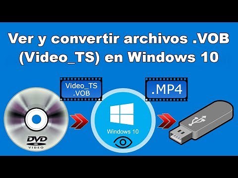 How to open or convert .VOB (DVD Video_TS) files in Windows 10.